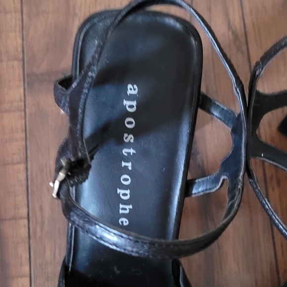 Vintage - 90's Apostrophe Black Piper Heels - Picture 7 of 8